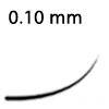 Lash thickness 0.10 mm