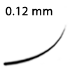 Lash thickness 0.12 mm