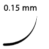 Lash thickness 0.15 mm