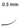 Lash thickness 0.03 mm