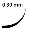 Lash thickness 0.30 mm