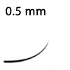 Lash thickness 0.05 mm